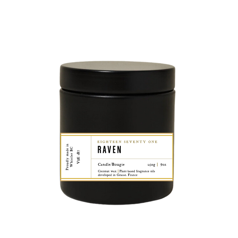 Raven - Onyx - Scented Candle 9oz Coconut Wax