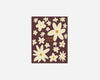 Love You Card | Retro Flower Pattern: Maroon