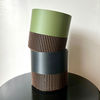 Two-Toned Cedar & Olive Plant Pot
