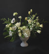 Winter Whites & Greens Compote Vase