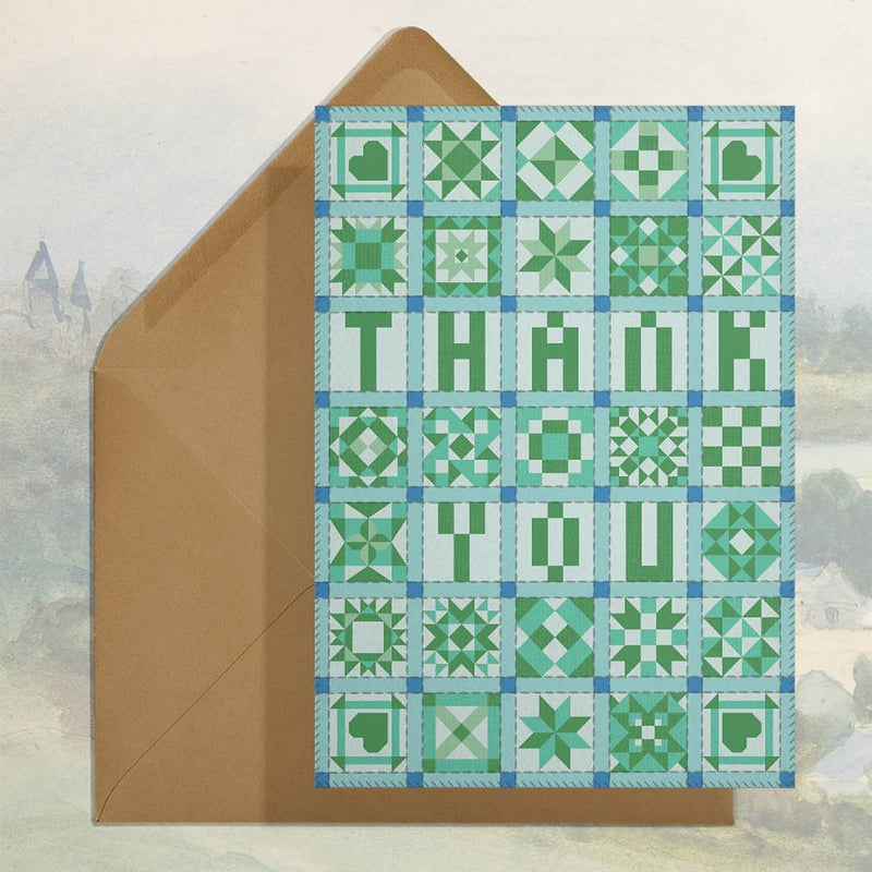 Thank You (Patchwork Quilt) Card