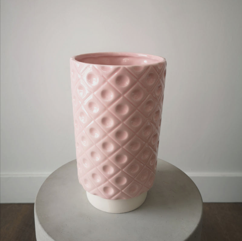 Pink Diamond Dimple Vase